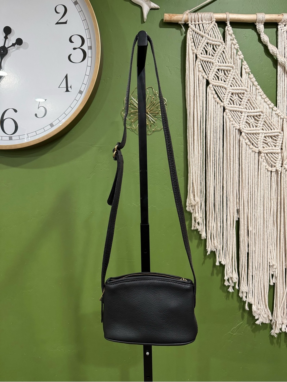 Coach Sonoma 4918 Black Pebbled Leather Crossbody Bag